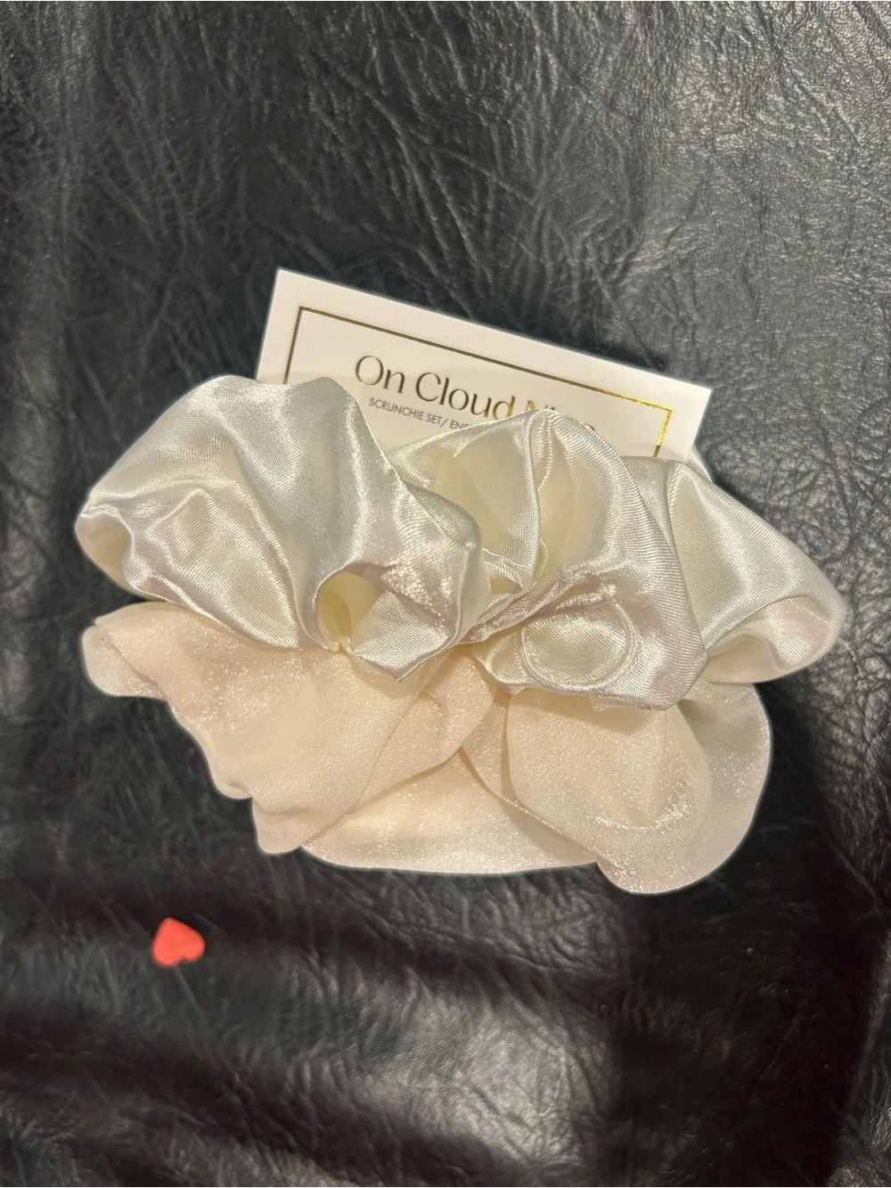 Cute gift for a new bride with makeup tin, hair clips and crunchy.